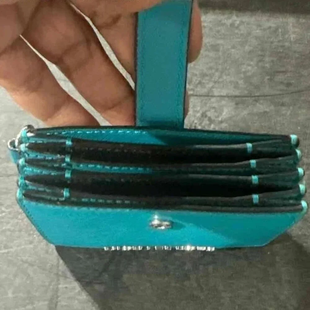 MICHAEL‎ KORS Karla Wallet Card Case - Blue